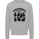 Purranormal Cativity Funny Cat Halloween Mens Sweatshirt Jumper Sports Grey