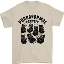 Purranormal Cativity Funny Cat Halloween Mens T-Shirt Cotton Gildan Sand