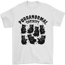 Purranormal Cativity Funny Cat Halloween Mens T-Shirt Cotton Gildan White