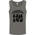 Purranormal Cativity Funny Cat Halloween Mens Vest Tank Top Charcoal