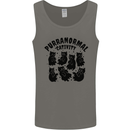 Purranormal Cativity Funny Cat Halloween Mens Vest Tank Top Charcoal