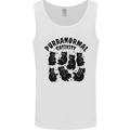 Purranormal Cativity Funny Cat Halloween Mens Vest Tank Top White