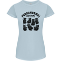 Purranormal Cativity Funny Cat Halloween Womens Petite Cut T-Shirt Light Blue