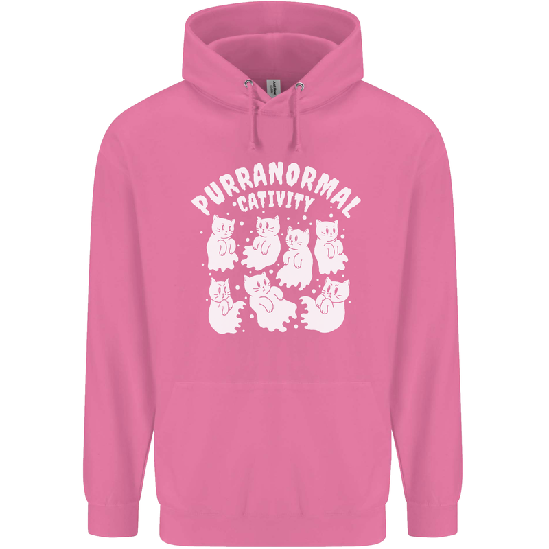 Purranormal Cativity Funny Halloween Cat Childrens Kids Hoodie Azalea