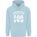 Purranormal Cativity Funny Halloween Cat Childrens Kids Hoodie Light Blue