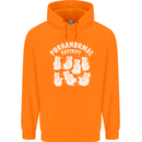 Purranormal Cativity Funny Halloween Cat Childrens Kids Hoodie Orange