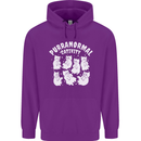 Purranormal Cativity Funny Halloween Cat Childrens Kids Hoodie Purple