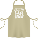 Purranormal Cativity Funny Halloween Cat Cotton Apron 100% Organic Khaki