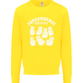 Purranormal Cativity Funny Halloween Cat Kids Sweatshirt Jumper Yellow
