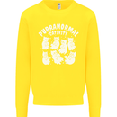 Purranormal Cativity Funny Halloween Cat Kids Sweatshirt Jumper Yellow