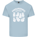 Purranormal Cativity Funny Halloween Cat Kids T-Shirt Childrens Light Blue