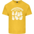 Purranormal Cativity Funny Halloween Cat Kids T-Shirt Childrens Yellow
