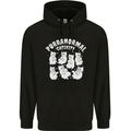Purranormal Cativity Funny Halloween Cat Mens 80% Cotton Hoodie Black