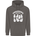 Purranormal Cativity Funny Halloween Cat Mens 80% Cotton Hoodie Charcoal