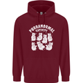 Purranormal Cativity Funny Halloween Cat Mens 80% Cotton Hoodie Maroon