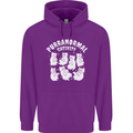 Purranormal Cativity Funny Halloween Cat Mens 80% Cotton Hoodie Purple