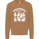 Purranormal Cativity Funny Halloween Cat Mens Sweatshirt Jumper Caramel Latte
