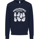 Purranormal Cativity Funny Halloween Cat Mens Sweatshirt Jumper Navy Blue