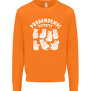 Purranormal Cativity Funny Halloween Cat Mens Sweatshirt Jumper Orange