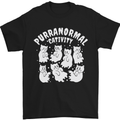Purranormal Cativity Funny Halloween Cat Mens T-Shirt Cotton Gildan Black
