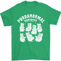 Purranormal Cativity Funny Halloween Cat Mens T-Shirt Cotton Gildan Irish Green