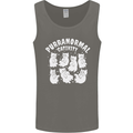 Purranormal Cativity Funny Halloween Cat Mens Vest Tank Top Charcoal
