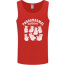 Purranormal Cativity Funny Halloween Cat Mens Vest Tank Top Red