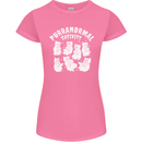 Purranormal Cativity Funny Halloween Cat Womens Petite Cut T-Shirt Azalea