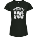 Purranormal Cativity Funny Halloween Cat Womens Petite Cut T-Shirt Black