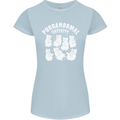 Purranormal Cativity Funny Halloween Cat Womens Petite Cut T-Shirt Light Blue