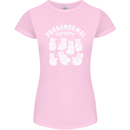 Purranormal Cativity Funny Halloween Cat Womens Petite Cut T-Shirt Light Pink