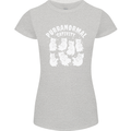 Purranormal Cativity Funny Halloween Cat Womens Petite Cut T-Shirt Sports Grey