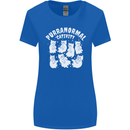 Purranormal Cativity Funny Halloween Cat Womens Wider Cut T-Shirt Royal Blue