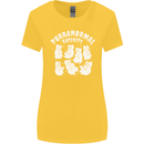 Purranormal Cativity Funny Halloween Cat Womens Wider Cut T-Shirt Yellow