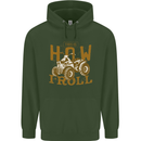 Quad Bike How I Roll Childrens Kids Hoodie Forest Green