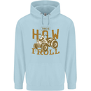 Quad Bike How I Roll Childrens Kids Hoodie Light Blue