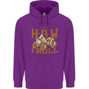 Quad Bike How I Roll Childrens Kids Hoodie Purple