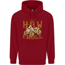 Quad Bike How I Roll Childrens Kids Hoodie Red