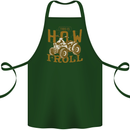 Quad Bike How I Roll Cotton Apron 100% Organic Forest Green