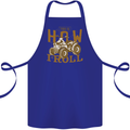 Quad Bike How I Roll Cotton Apron 100% Organic Royal Blue