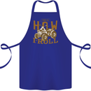 Quad Bike How I Roll Cotton Apron 100% Organic Royal Blue