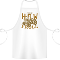 Quad Bike How I Roll Cotton Apron 100% Organic White