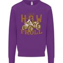 Quad Bike How I Roll Kids Sweatshirt Jumper Purple
