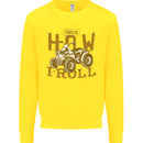 Quad Bike How I Roll Kids Sweatshirt Jumper Yellow