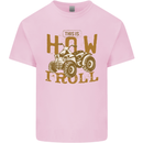 Quad Bike How I Roll Kids T-Shirt Childrens Light Pink