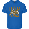 Quad Bike How I Roll Kids T-Shirt Childrens Royal Blue