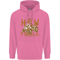 Quad Bike How I Roll Mens 80% Cotton Hoodie Azelea