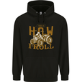 Quad Bike How I Roll Mens 80% Cotton Hoodie Black