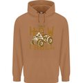 Quad Bike How I Roll Mens 80% Cotton Hoodie Caramel Latte