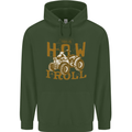 Quad Bike How I Roll Mens 80% Cotton Hoodie Forest Green